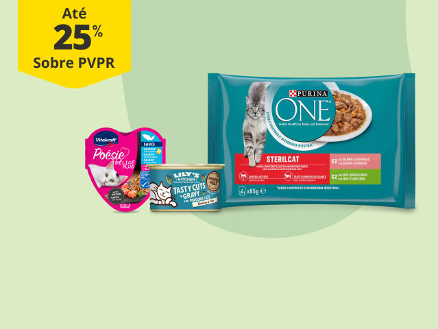 At&eacute; 25% PVPR em comida h&uacute;mida
